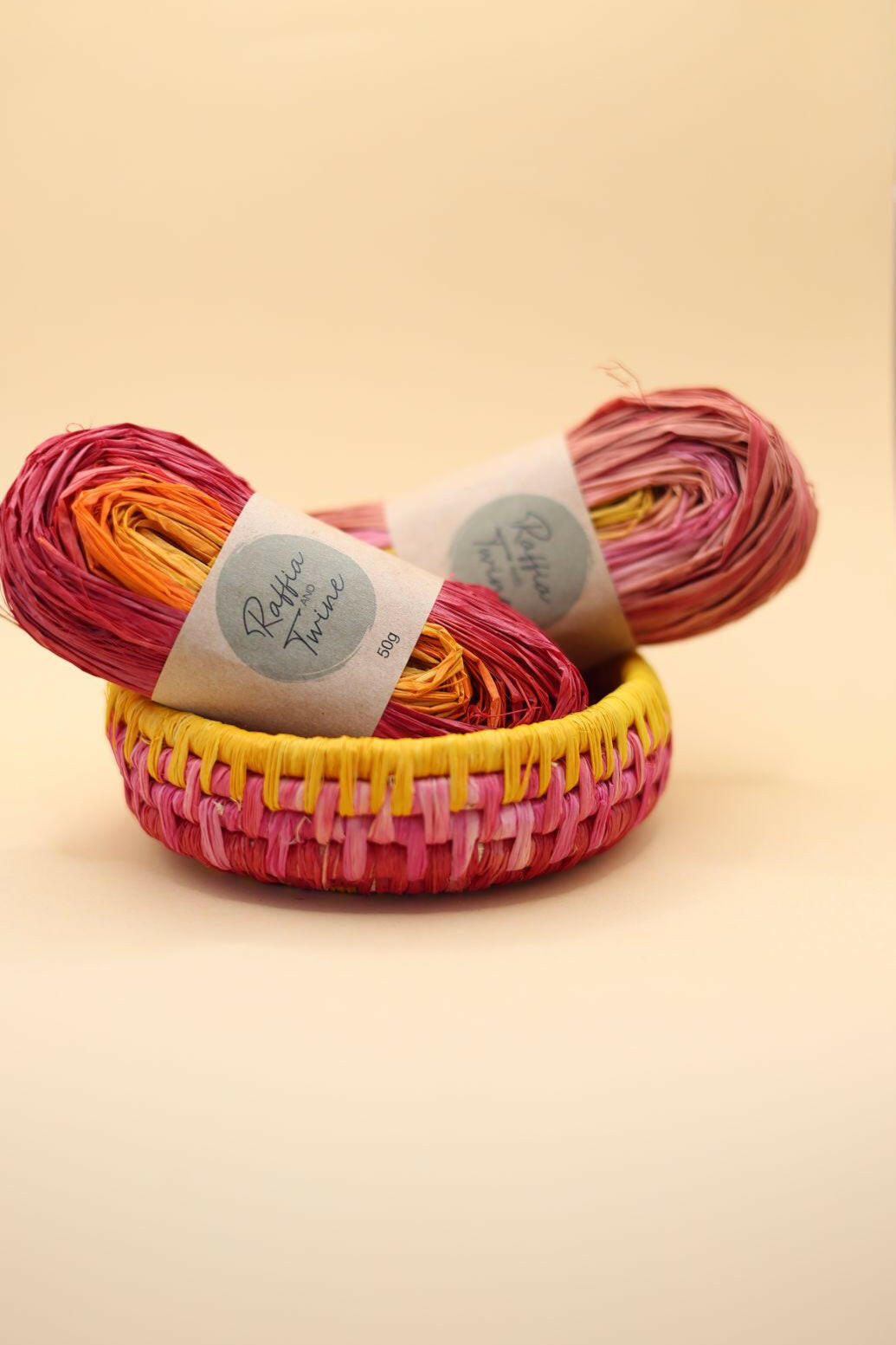 Basket Making Kit (Sunrise/Sunset) - Raffia & Twine