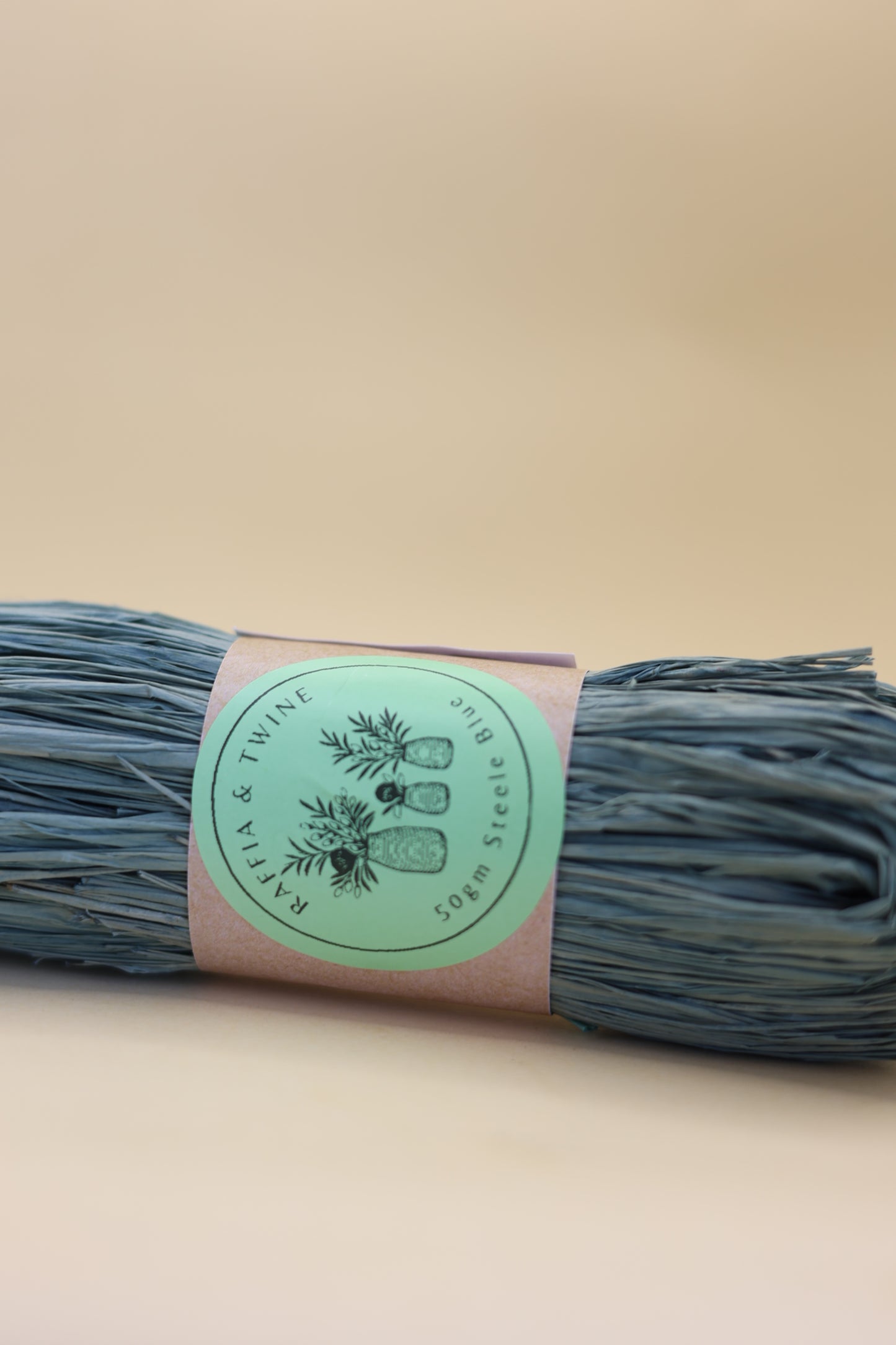 Steel Blue Raffia