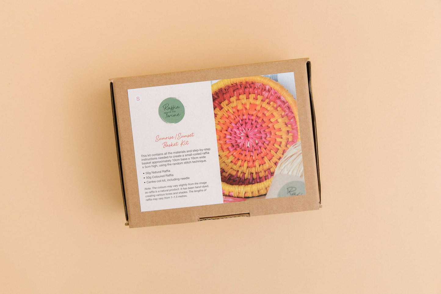 Basket Making Kit (Sunrise/Sunset) - Raffia & Twine