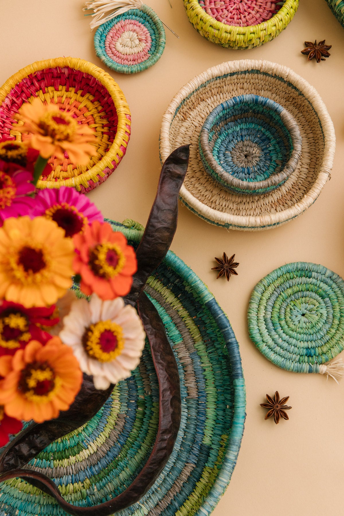 baskets in array of colours and sizes
