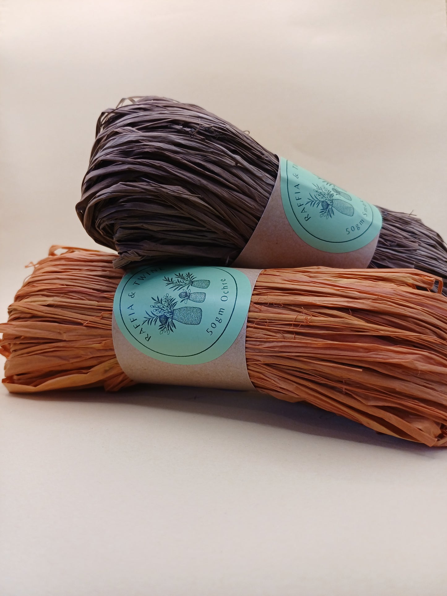 Ochre Raffia (Hand-Dyed)
