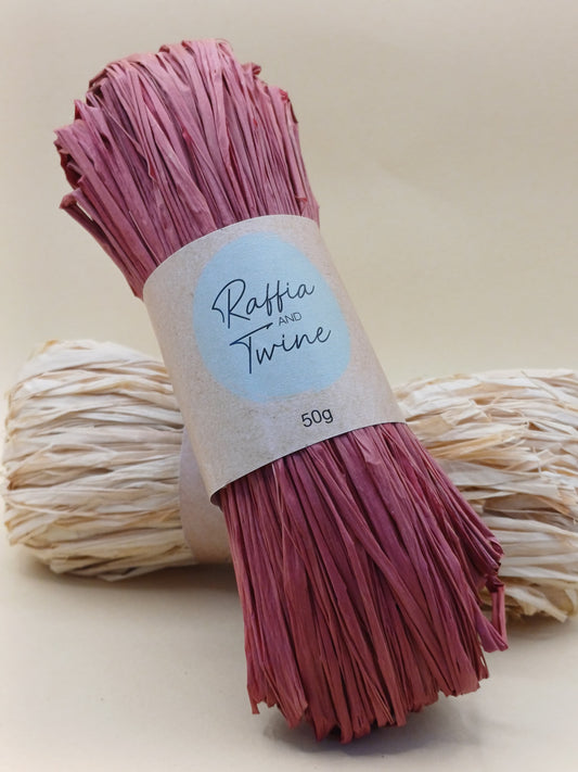 Moroccan Red Raffia