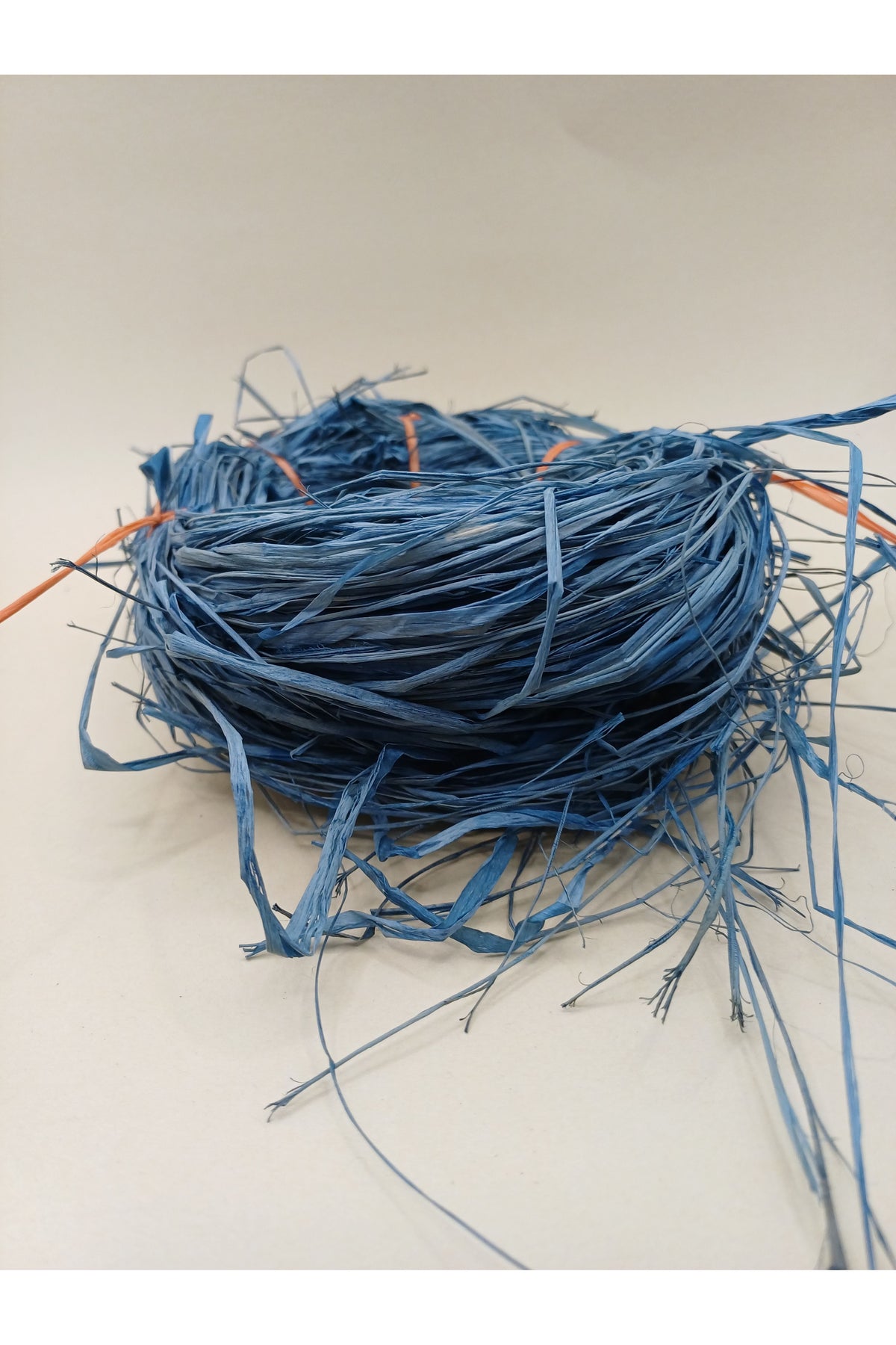 Fine Raffia Weaving Fibre - Steele Blue