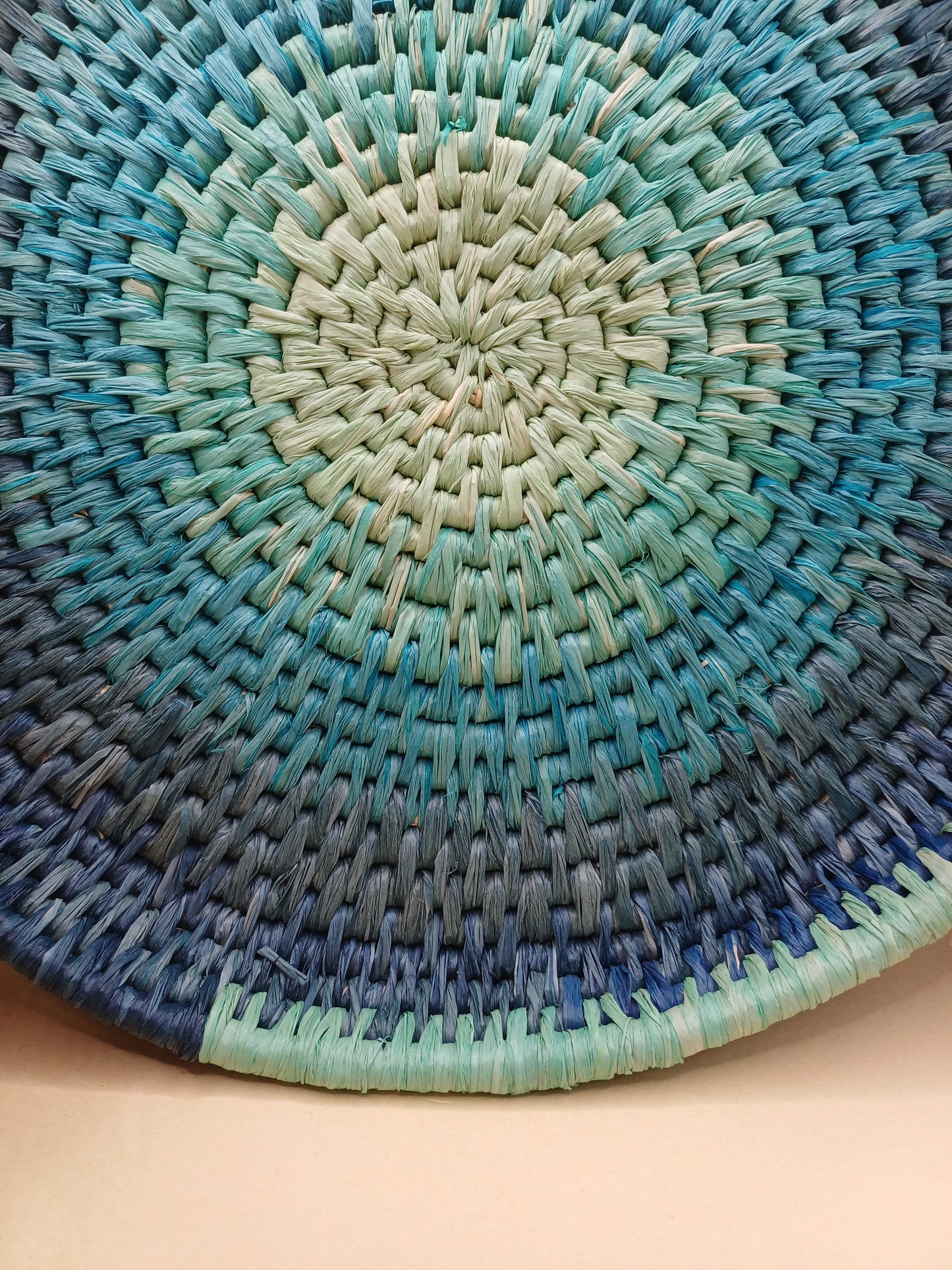 Blue Meditation Raffia