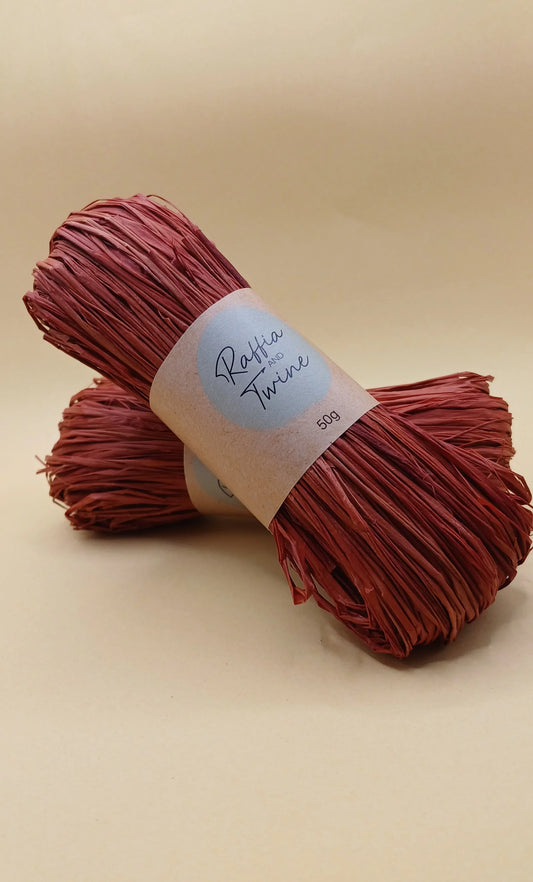 Raffia (Rubine Red) - Raffia & Twine