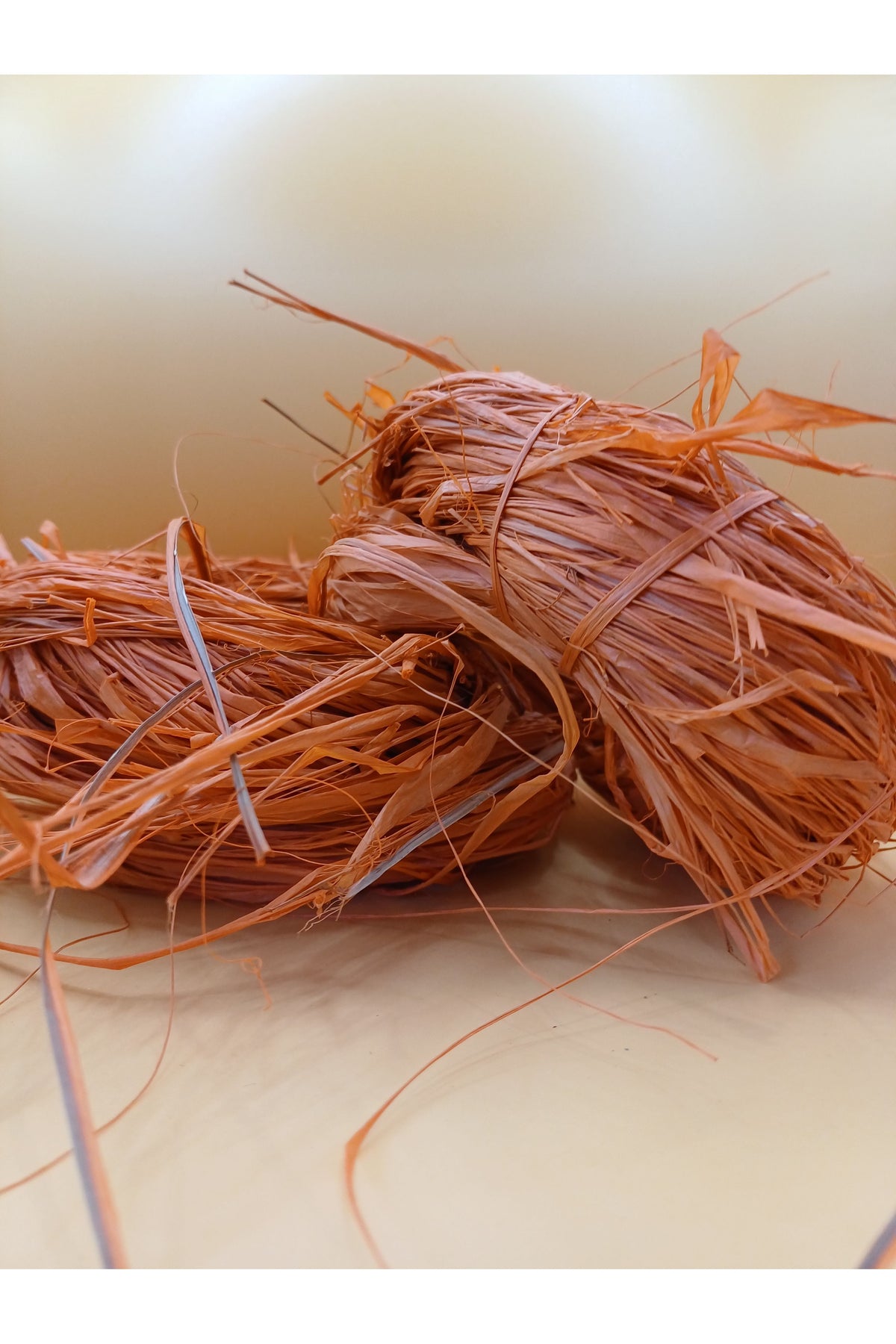 Melon Fine Raffia Weaving Fibre
