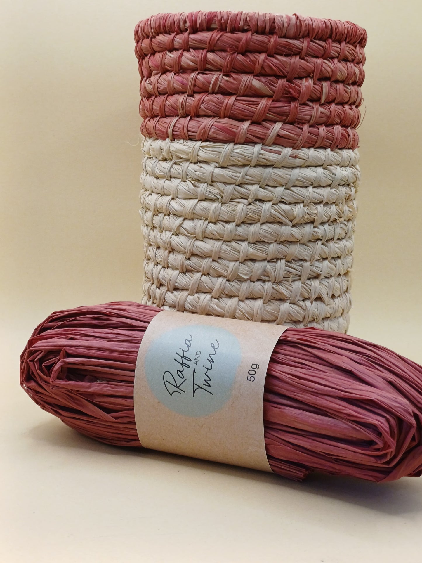 Moroccan Red Raffia