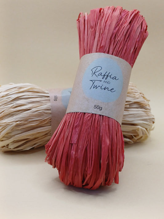 Ruby Red Raffia