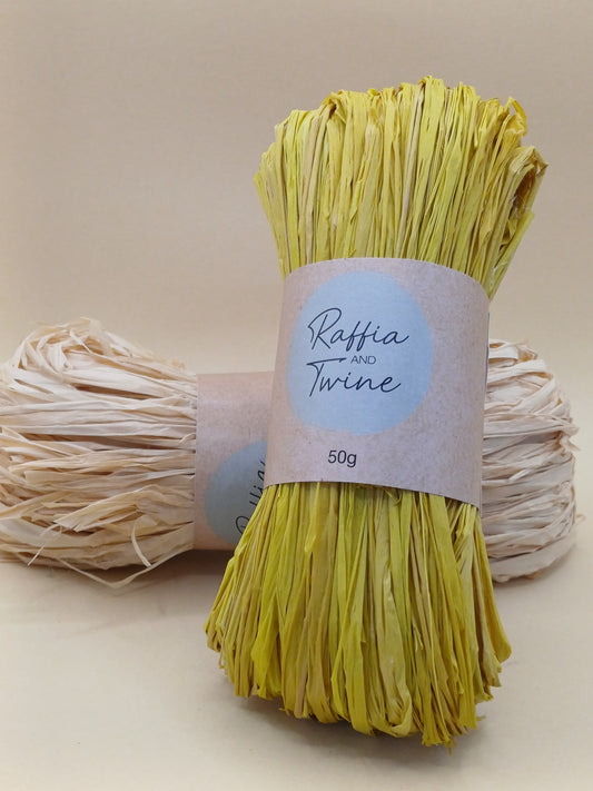 Chartreuse Green Raffia
