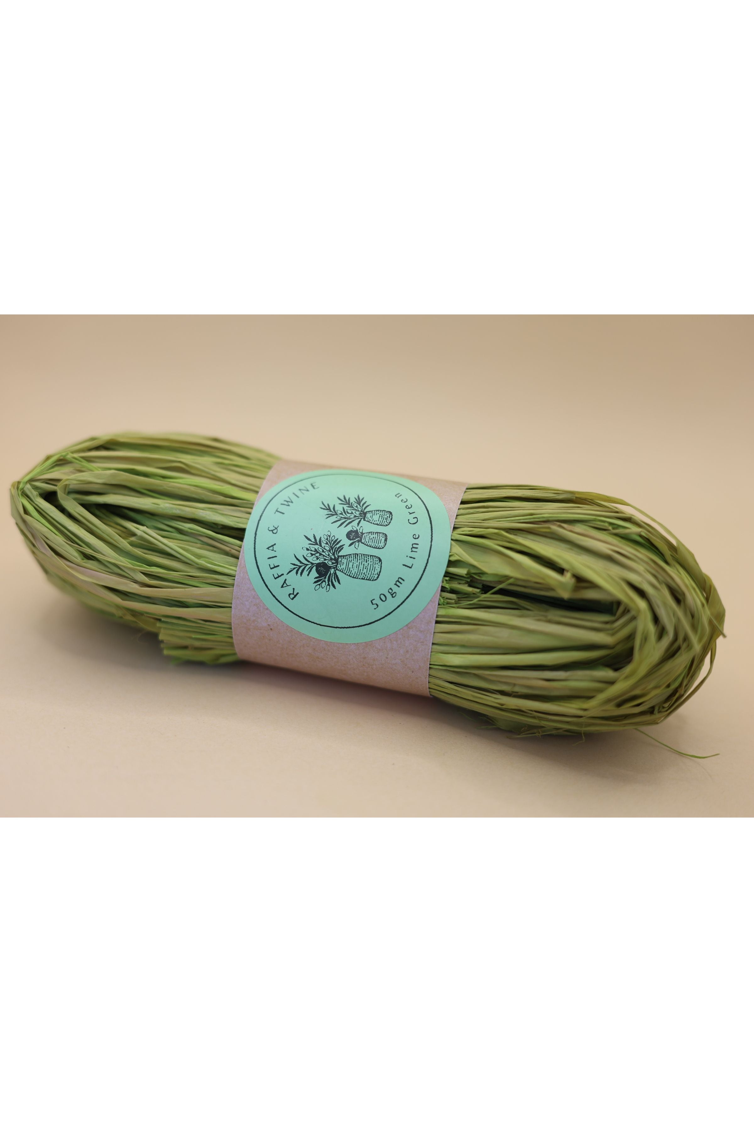 Lime Green Raffia (Hand-Dyed) – Raffia & Twine