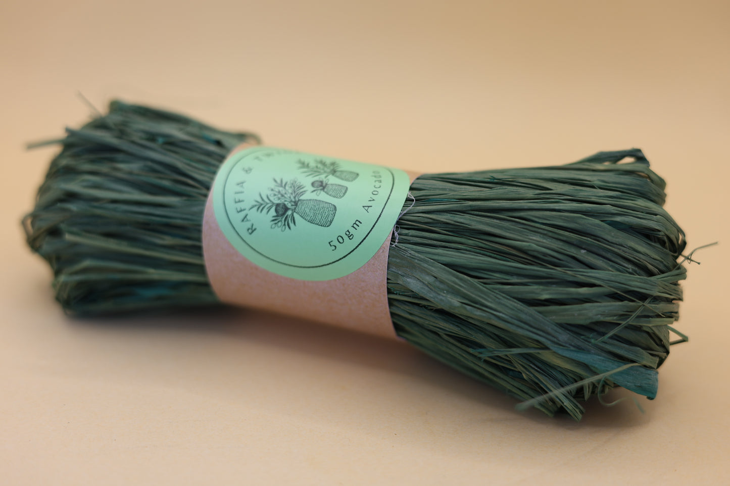 Avocado Raffia (Hand-Dyed)