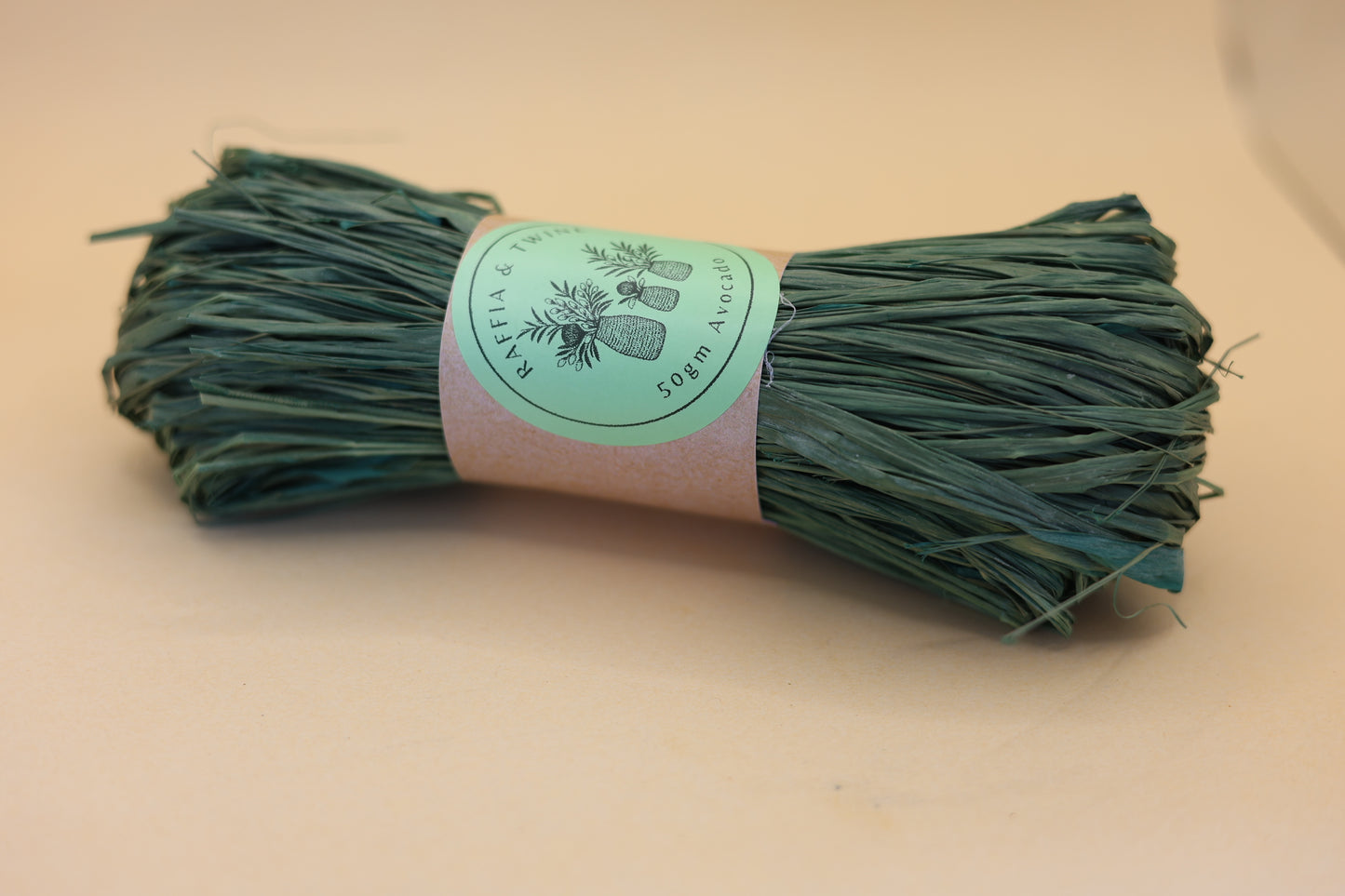 Avocado Raffia (Hand-Dyed)