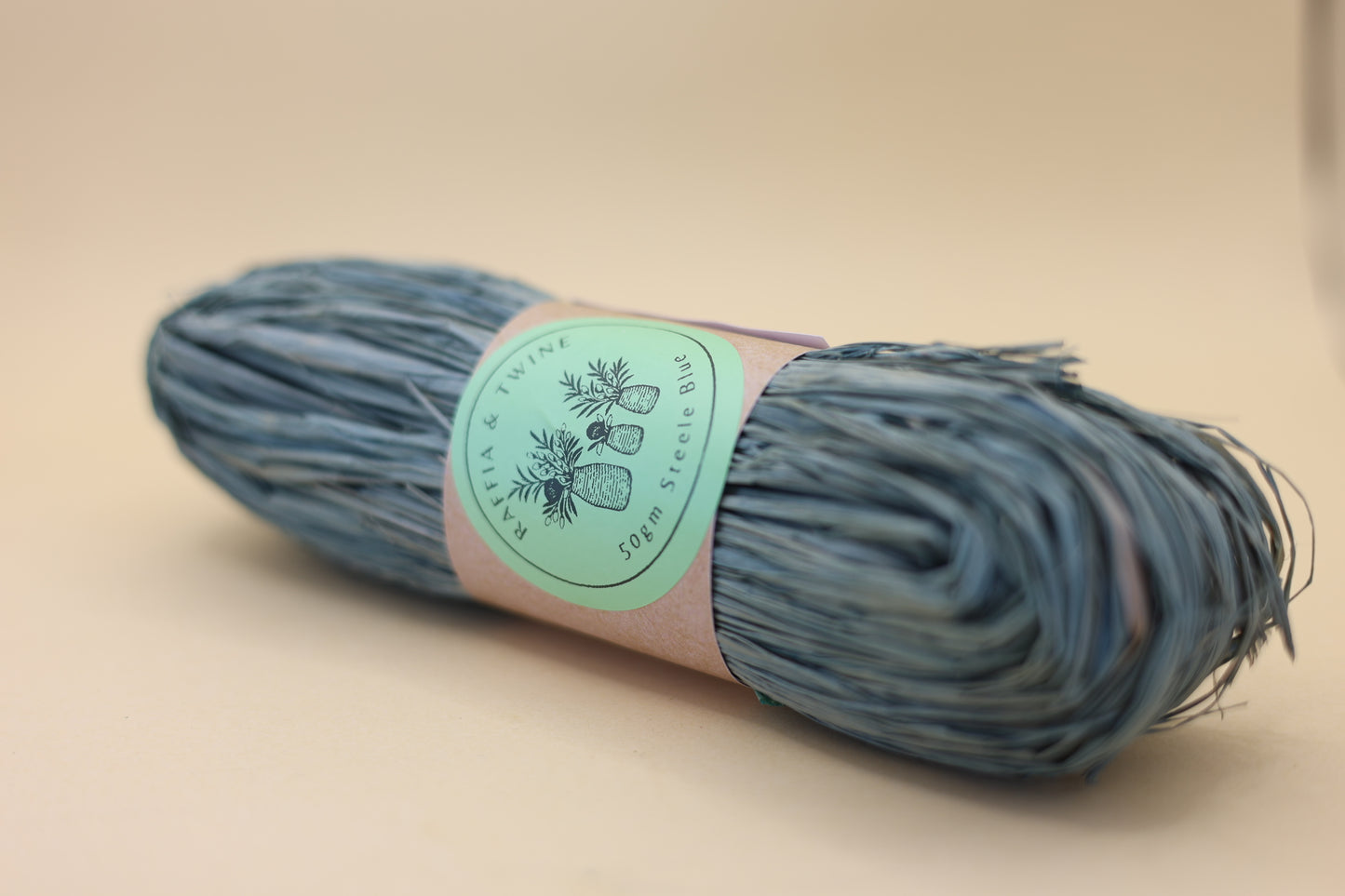 Steel Blue Raffia