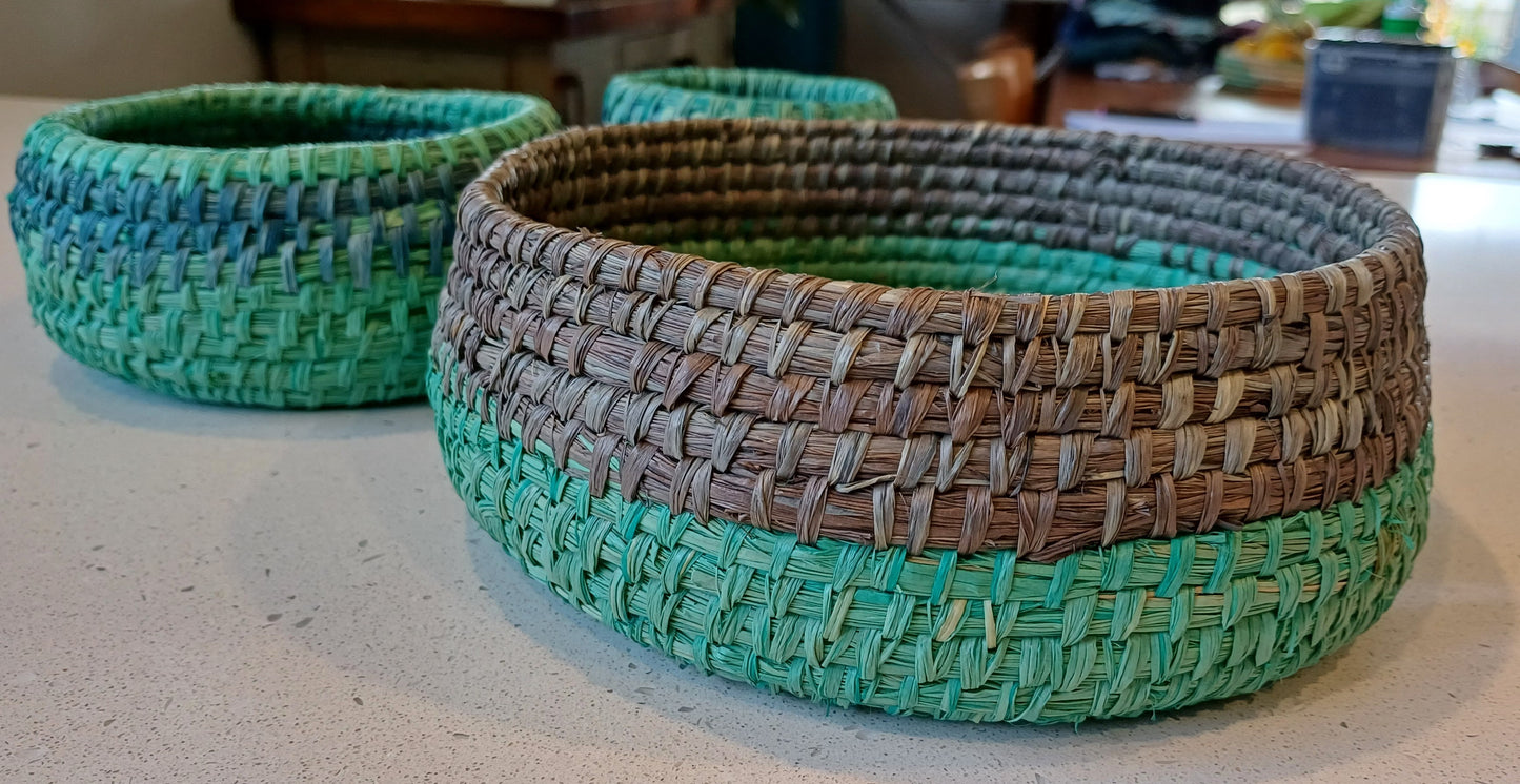 Smokey Grey Raffia (Hand-Dyed)