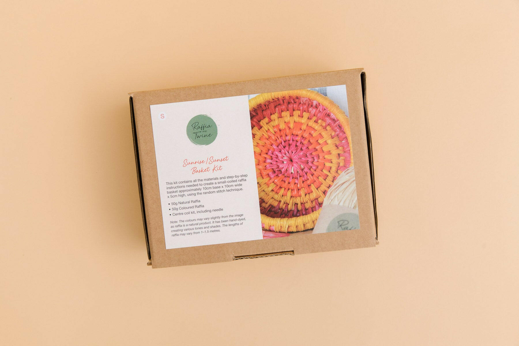 Basket Making Kit (Sunrise/Sunset) - Raffia & Twine