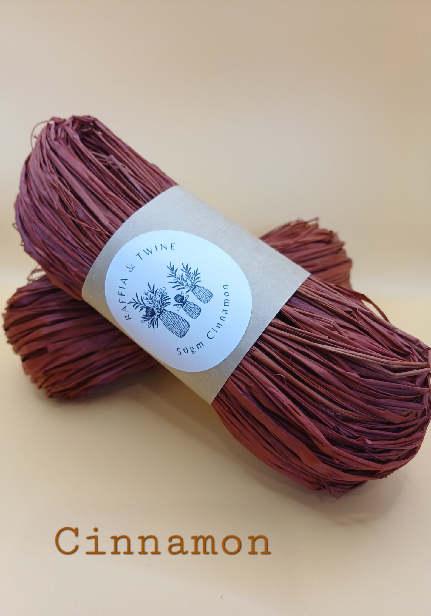 Cinnamon Raffia (Hand-Dyed)