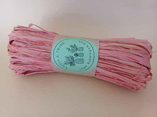 Bubblegum Pink Raffia
