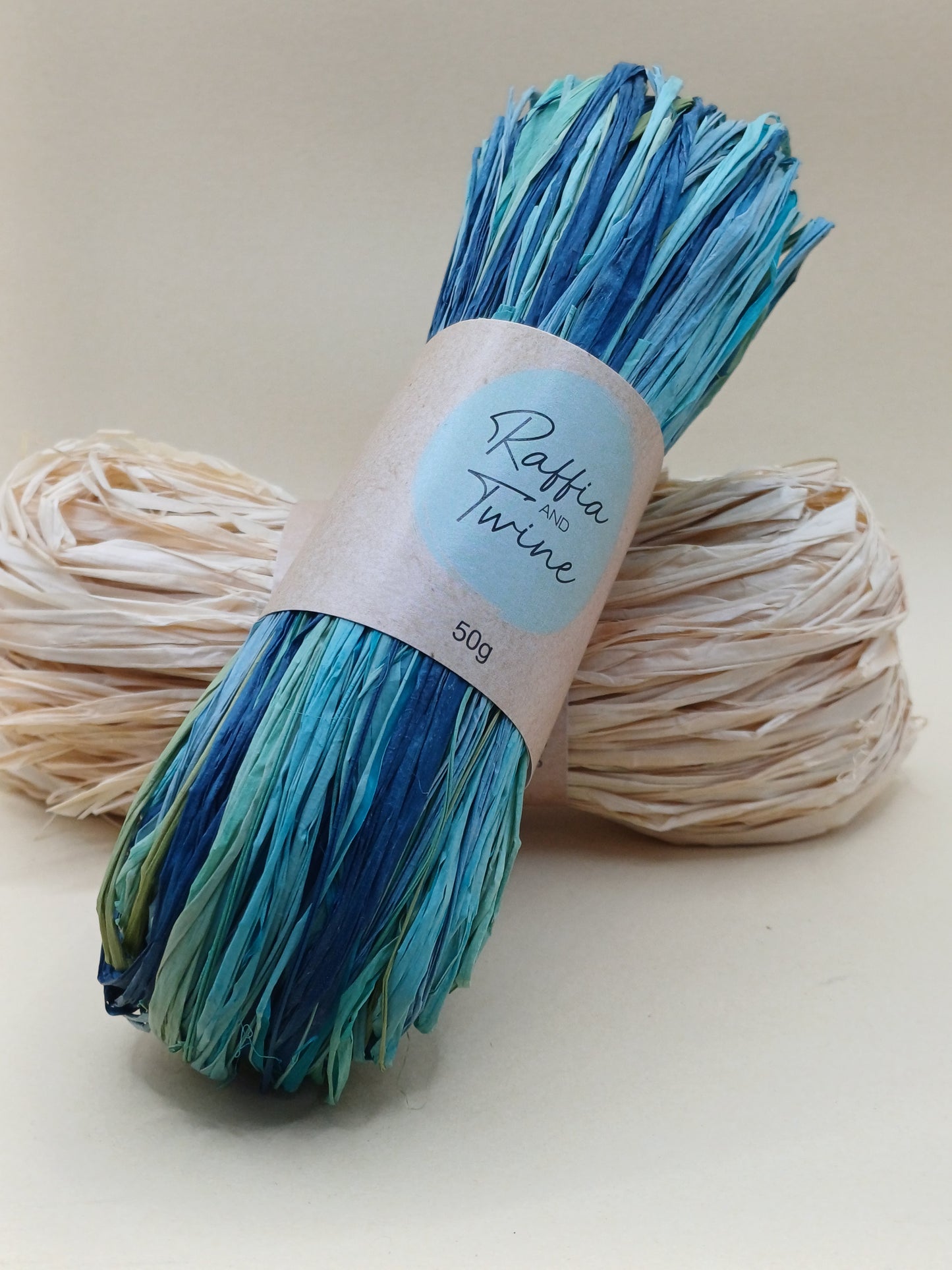 Blue Meditation Raffia