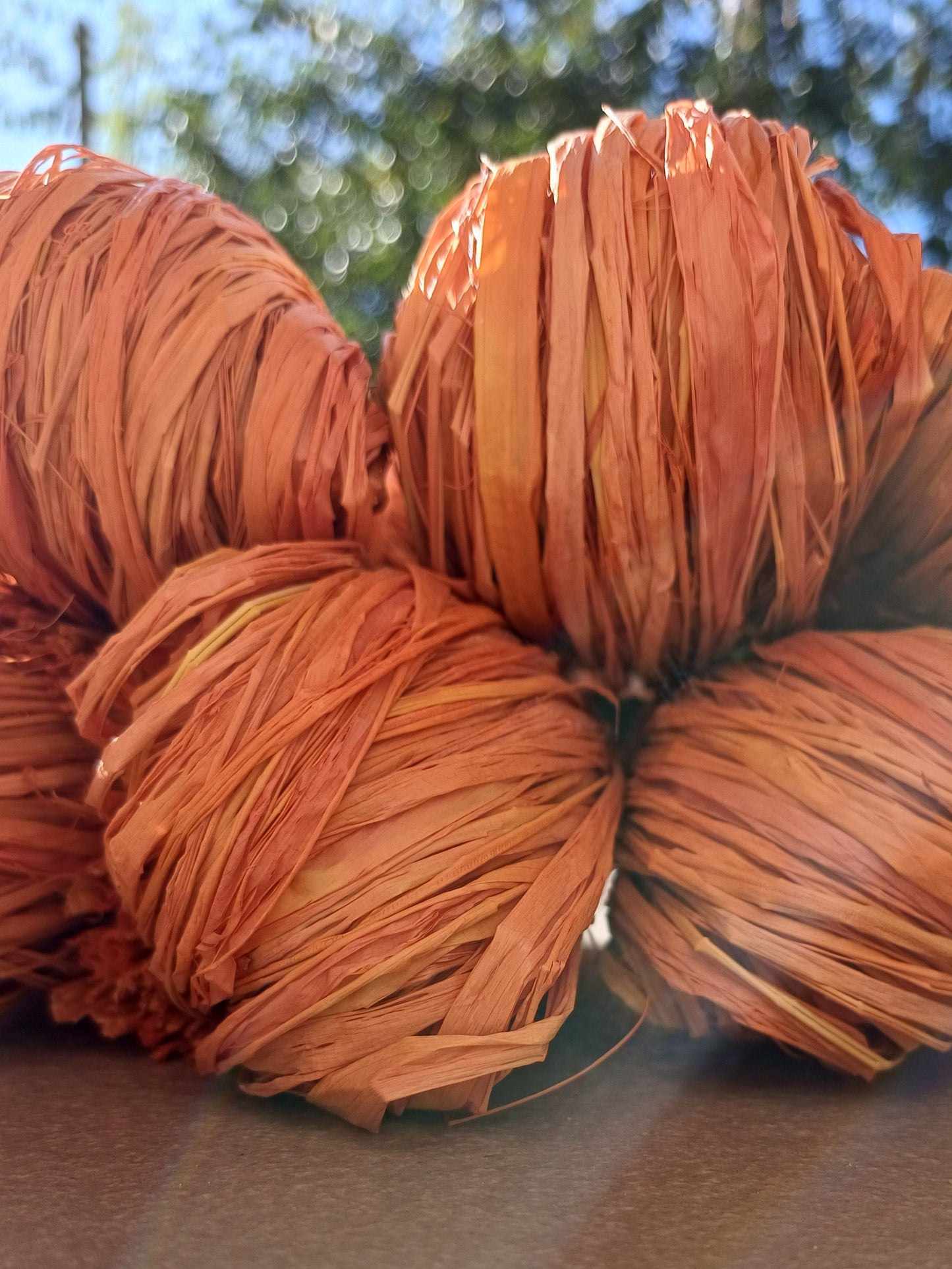 Ochre Raffia (Hand-Dyed)