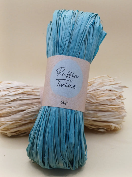 Hawaiian Blue Raffia