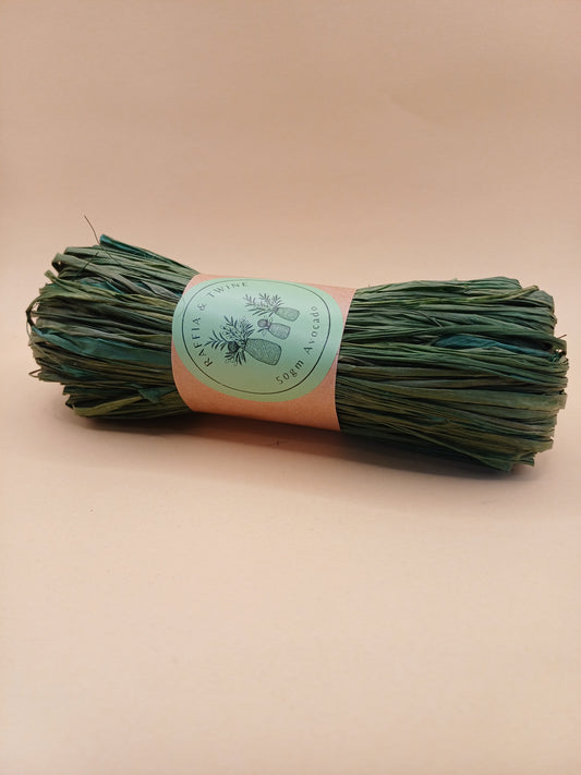 Avocado Raffia (Hand-Dyed)