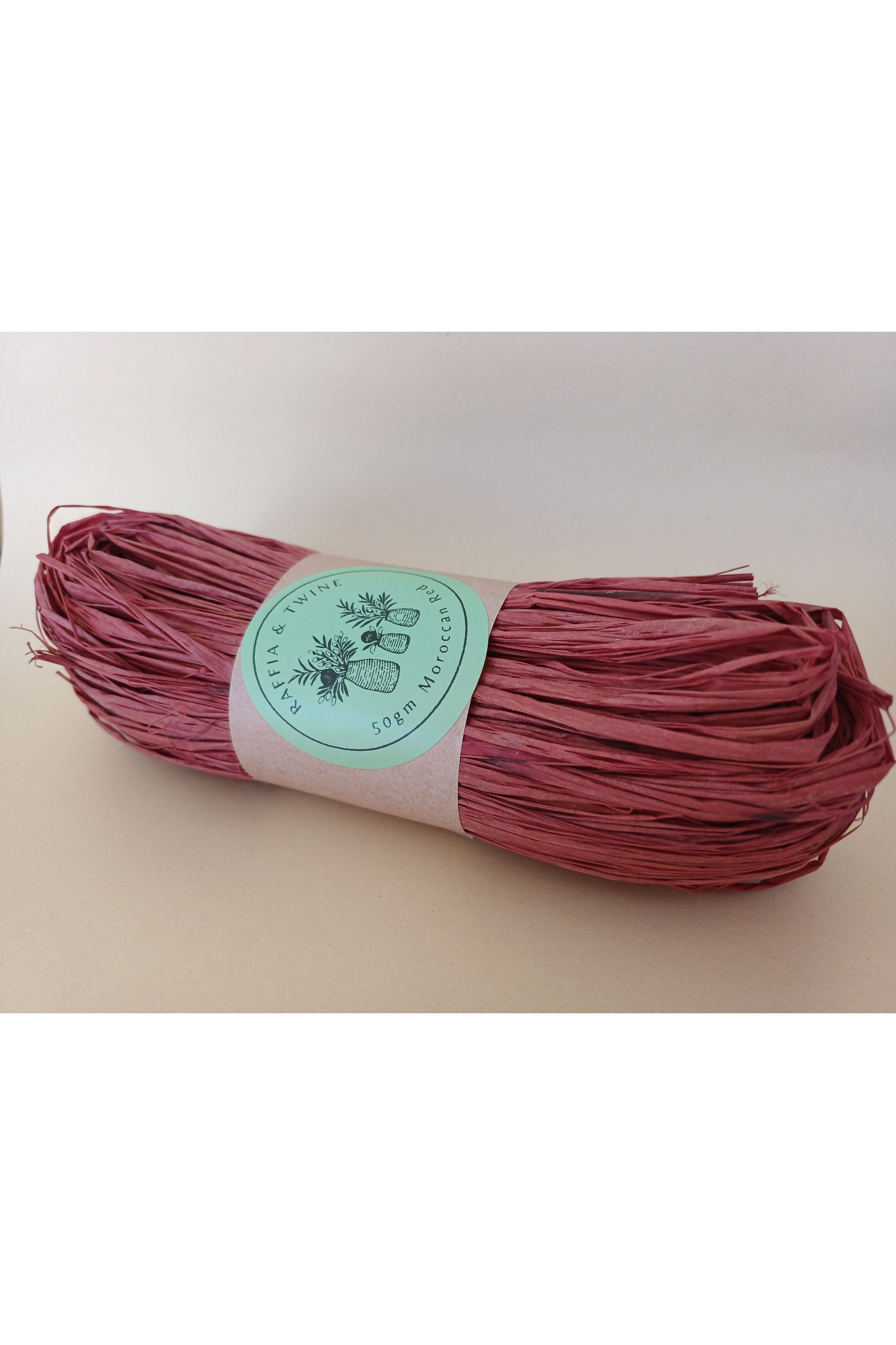 Moroccan Red Raffia (Hand-Dyed) – Raffia & Twine