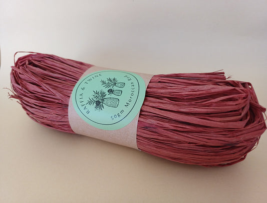 Moroccan Red Raffia