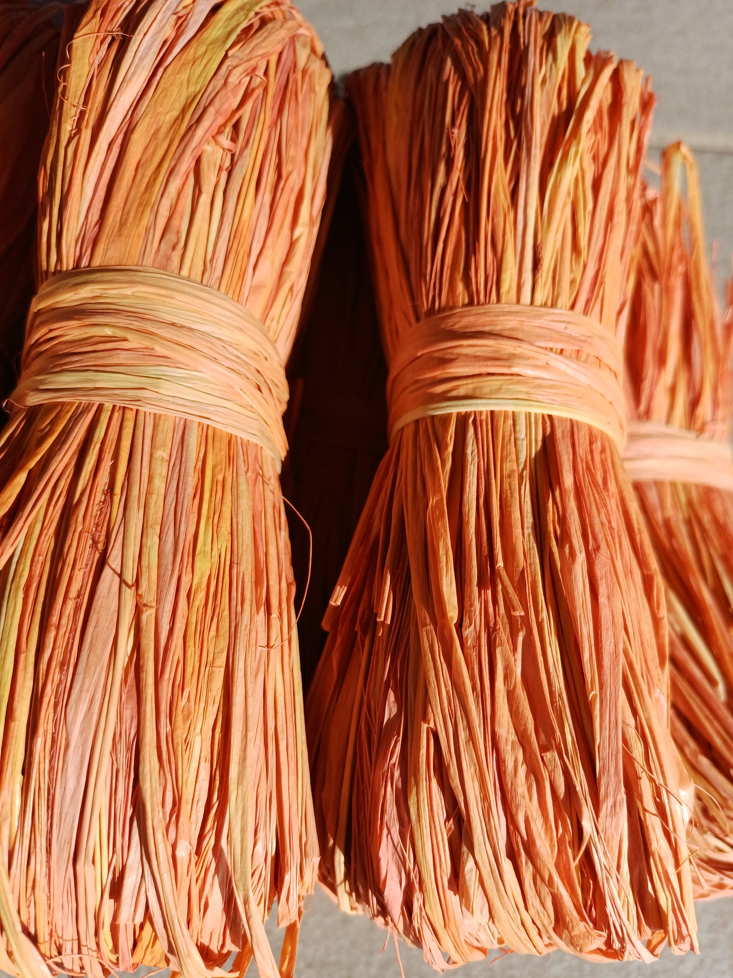 Ochre Raffia (Hand-Dyed)